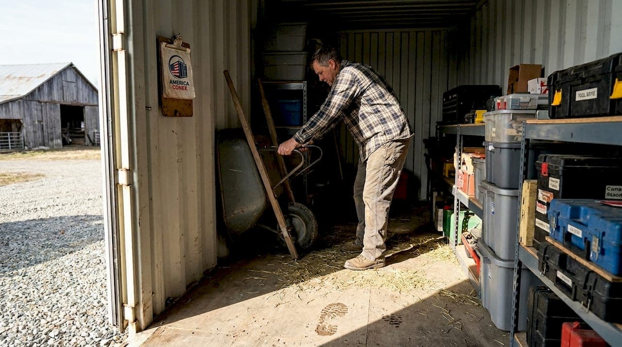 How to organize farm shipping containers for max efficiency